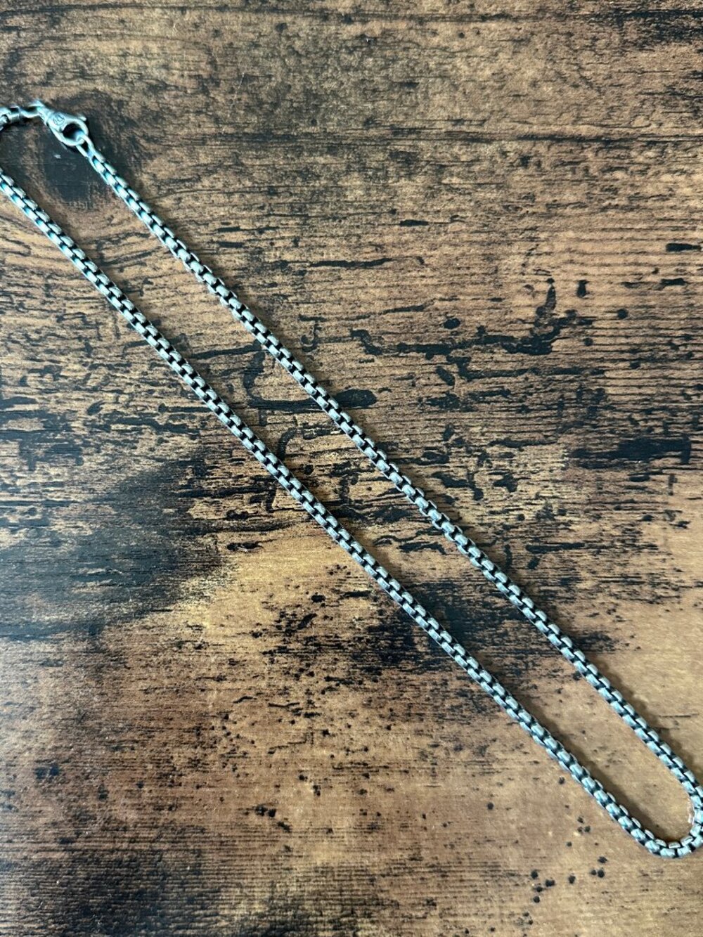 David Yurman Medium Box Chain Necklace in Sterling Silver - 3.6mm - 18"